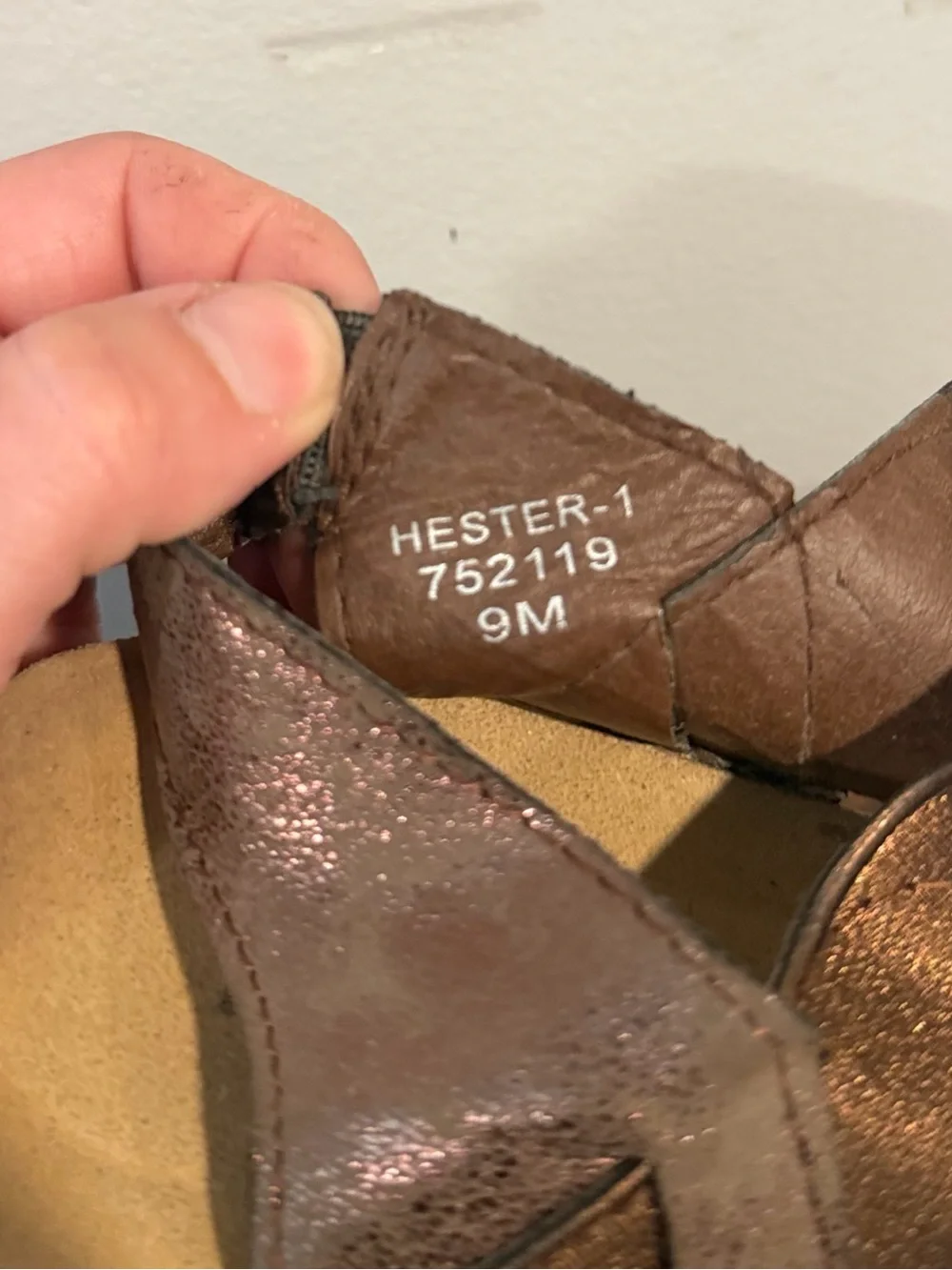 Pierre Dumas Metallic Bronze Platform Wedge Sandals